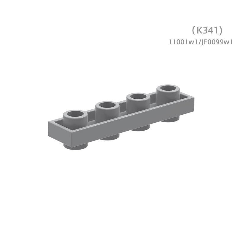11001w1JF0099w1 Small-Particle Compatible Building Blocks: Double-Sided Low-Profile 4-hole Assembly Parts (non-GoBricks brand) – Approx. 140 Pcs
