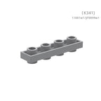 11001w1JF0099w1 Small-Particle Compatible Building Blocks: Double-Sided Low-Profile 4-hole Assembly Parts (non-GoBricks brand) – Approx. 140 Pcs