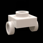 kf-0177 Small-Particle Building Block Compatible; 1x1 Plate with Studs on Opposite Sides (Approx. 453 Pcs) Not - GoBricks Brand