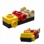 kf-0177 Small-Particle Building Block Compatible; 1x1 Plate with Studs on Opposite Sides (Approx. 453 Pcs) Not - GoBricks Brand