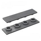 kf-0166 Small-Particle Building Block Compatible: 1x4 Flat Plate Chassis-Mounting Specialty Parts, 100g (Approx. 241 Pcs) Not GoBricks Brand