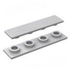 kf-0166 Small-Particle Building Block Compatible: 1x4 Flat Plate Chassis-Mounting Specialty Parts, 100g (Approx. 241 Pcs) Not GoBricks Brand