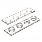 kf-0166 Small-Particle Building Block Compatible: 1x4 Flat Plate Chassis-Mounting Specialty Parts, 100g (Approx. 241 Pcs) Not GoBricks Brand