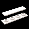kf-0166 Small-Particle Building Block Compatible: 1x4 Flat Plate Chassis-Mounting Specialty Parts, 100g (Approx. 241 Pcs) Not GoBricks Brand
