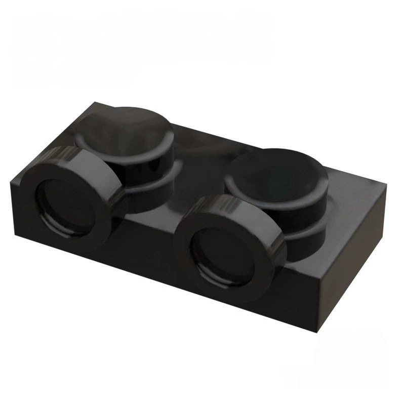 Kf-0007 Small-Particle Brick Compatible, 1X2 Inverted Plate With 2 Studs Facing Upward On The Side (Special Adapter Piece), 100g (Approx. 260 Pcs) Not A Gobricks Brand Product