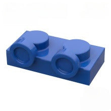 Kf-0007 Small-Particle Brick Compatible, 1X2 Inverted Plate With 2 Studs Facing Upward On The Side (Special Adapter Piece), 100g (Approx. 260 Pcs) Not A Gobricks Brand Product