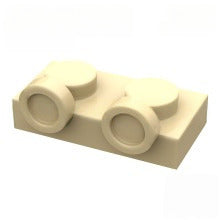 Kf-0007 Small-Particle Brick Compatible, 1X2 Inverted Plate With 2 Studs Facing Upward On The Side (Special Adapter Piece), 100g (Approx. 260 Pcs) Not A Gobricks Brand Product