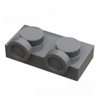Kf-0007 Small-Particle Brick Compatible, 1X2 Inverted Plate With 2 Studs Facing Upward On The Side (Special Adapter Piece), 100g (Approx. 260 Pcs) Not A Gobricks Brand Product