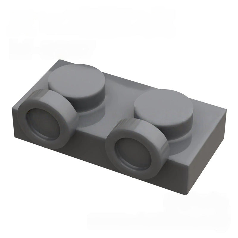 Kf-0007 Small-Particle Brick Compatible, 1X2 Inverted Plate With 2 Studs Facing Upward On The Side (Special Adapter Piece), 100g (Approx. 260 Pcs) Not A Gobricks Brand Product