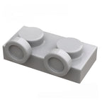 Kf-0007 Small-Particle Brick Compatible, 1X2 Inverted Plate With 2 Studs Facing Upward On The Side (Special Adapter Piece), 100g (Approx. 260 Pcs) Not A Gobricks Brand Product