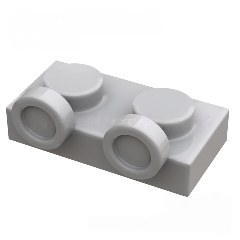 Kf-0007 Small-Particle Brick Compatible, 1X2 Inverted Plate With 2 Studs Facing Upward On The Side (Special Adapter Piece), 100g (Approx. 260 Pcs) Not A Gobricks Brand Product