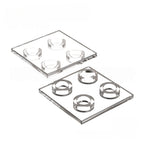 Kf-0172 Small-Particle Building Block Compatible, 2X2 Thin Plate With Inverted Mounting Studs 100G (Approx. 219 Pcs), Not Gobricks Brand