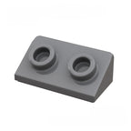 Kf-0162 Compatible Small-Particle Building Block Parts, 2X1X2/3 30-Degree Slope With 2 Studs (100G / Approx. 247 Pieces)  Non-Gobricks Brand. - SKU - OurGobricks