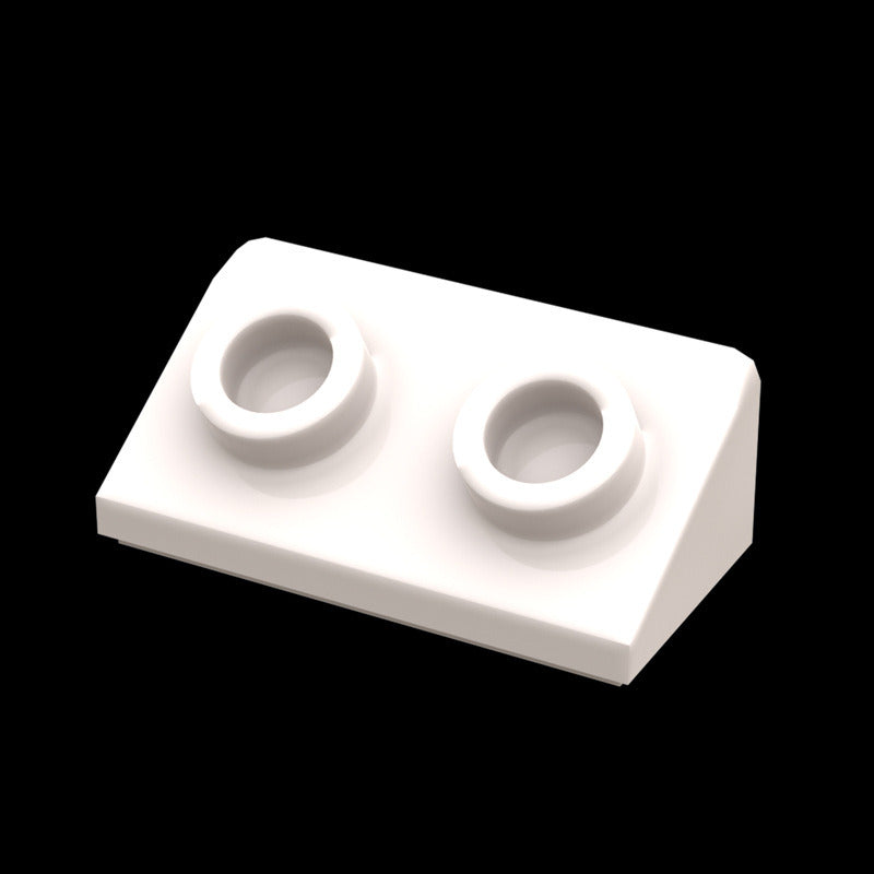 Kf-0162 Compatible Small-Particle Building Block Parts, 2X1X2/3 30-Degree Slope With 2 Studs (100G / Approx. 247 Pieces)  Non-Gobricks Brand. - SKU - OurGobricks