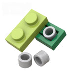 Kf-0000 Inverted-Stud Connector Parts (Special-Function Mating/Cheat Pieces), 100G (Approx. 2,293 Pieces) Non-Gobricks Brand - SKU - OurGobricks