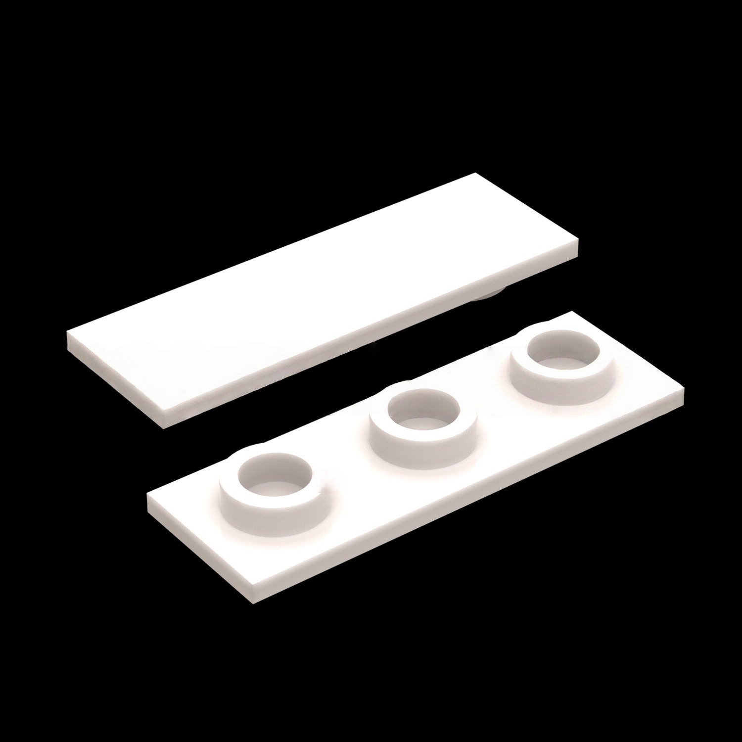 Kf-0171 Small Building Block Parts, 1X3 Special Thin Plate Accessory, 100G (Approx. 290 Pieces) Non-Gobricks Brand - SKU - OurGobricks
