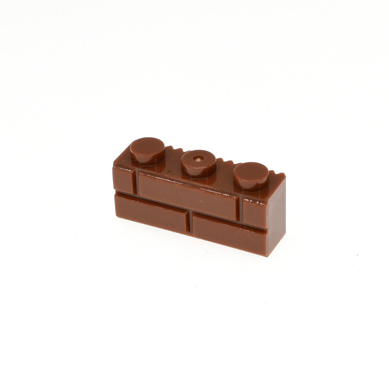 Kf-0016 Compatible Building Block Parts, 1X3 Wall Brick Elements, 100gx3  (Approx. 294 Pieces), Non-Gobricks Brand. - SKU - OurGobricks