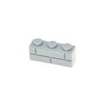 Kf-0016 Compatible Building Block Parts, 1X3 Wall Brick Elements, 100gx3  (Approx. 294 Pieces), Non-Gobricks Brand. - SKU - OurGobricks