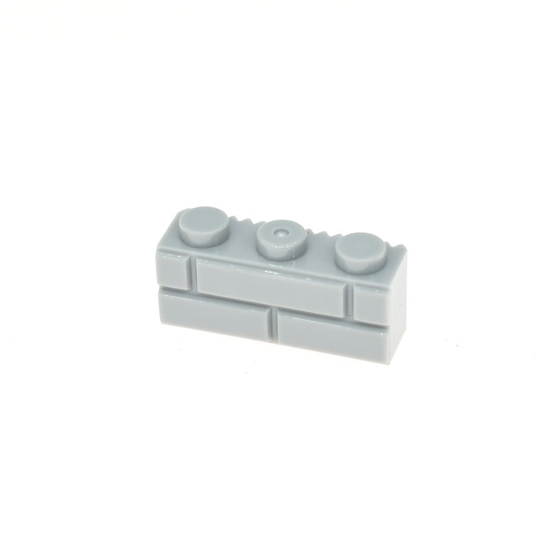 Kf-0016 Compatible Building Block Parts, 1X3 Wall Brick Elements, 100gx3  (Approx. 294 Pieces), Non-Gobricks Brand. - SKU - OurGobricks