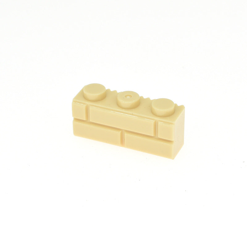 Kf-0016 Compatible Building Block Parts, 1X3 Wall Brick Elements, 100gx3  (Approx. 294 Pieces), Non-Gobricks Brand. - SKU - OurGobricks