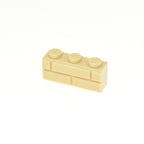 Kf-0016 Compatible Building Block Parts, 1X3 Wall Brick Elements, 100gx3  (Approx. 294 Pieces), Non-Gobricks Brand. - SKU - OurGobricks
