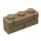 Kf-0016 Compatible Building Block Parts, 1X3 Wall Brick Elements, 100gx3  (Approx. 294 Pieces), Non-Gobricks Brand. - SKU - OurGobricks