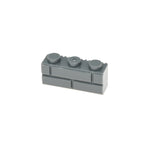 Kf-0016 Compatible Building Block Parts, 1X3 Wall Brick Elements, 100gx3  (Approx. 294 Pieces), Non-Gobricks Brand. - SKU - OurGobricks