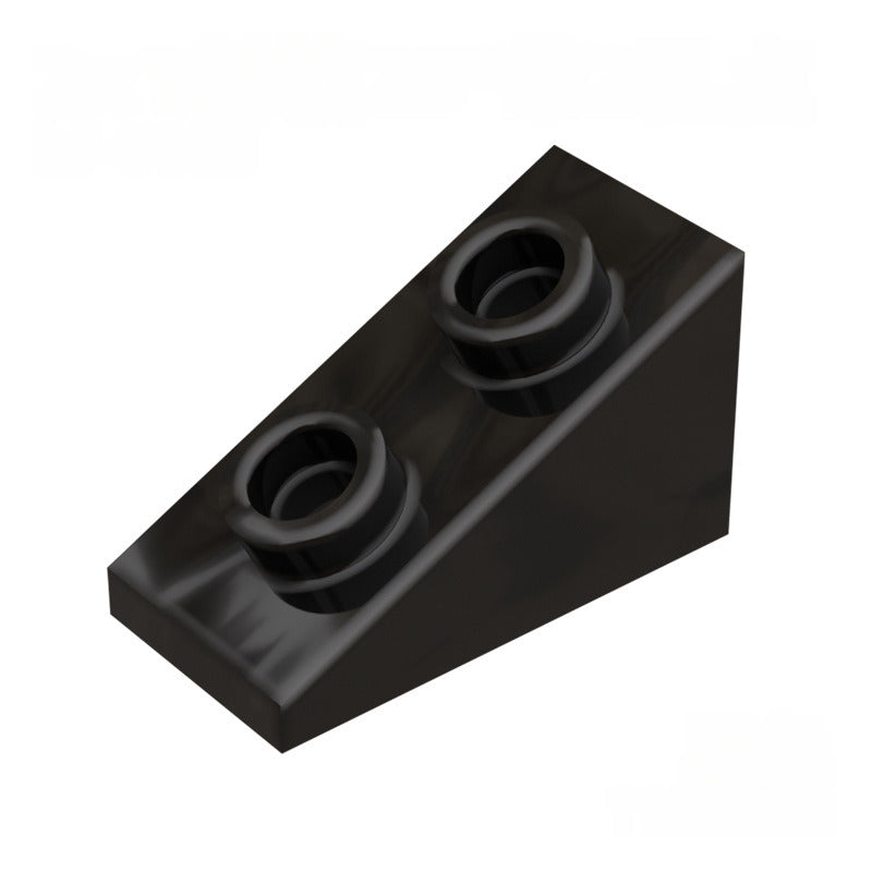 Kf-0163 Small Building Block Parts, 2X1 Slope (25-Degree) With 2 Stud Holes, 100G (Approx. 203 Pieces) Non-Gobricks Brand