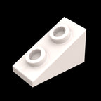 Kf-0163 Small Building Block Parts, 2X1 Slope (25-Degree) With 2 Stud Holes, 100G (Approx. 203 Pieces) Non-Gobricks Brand