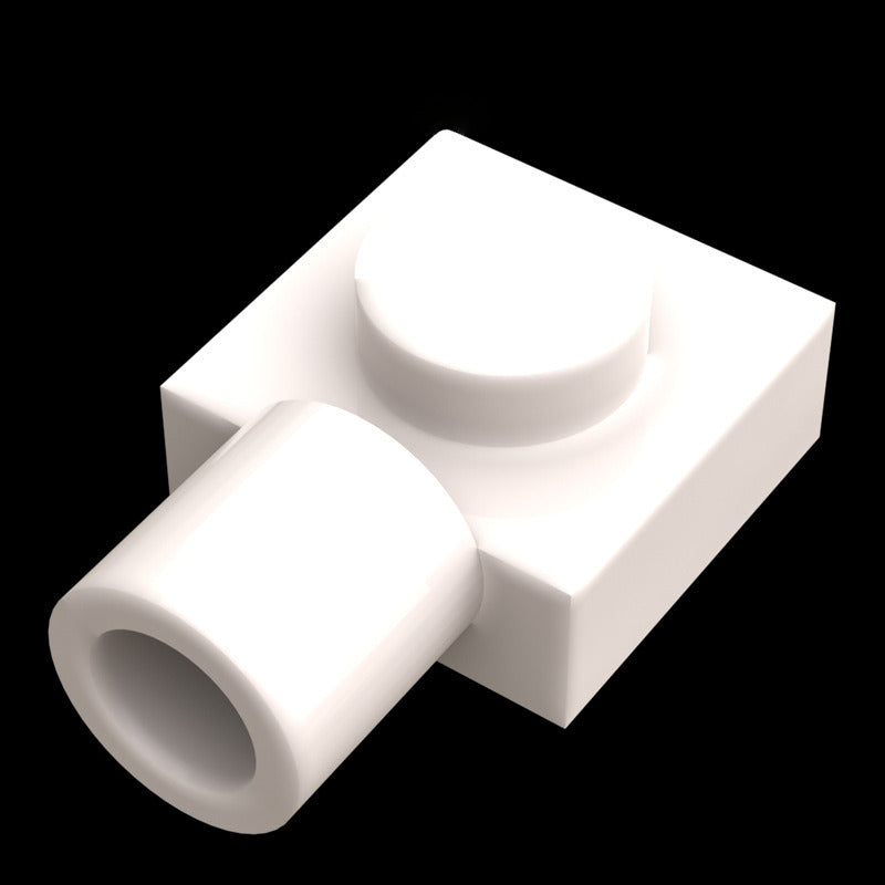 Kf-0005 Compatible Building Block Parts, 1X1 Plate With Side Slot/Long Hole, 100G (Approx. 463 Pieces) Non-Gobricks Brand. - SKU - OurGobricks