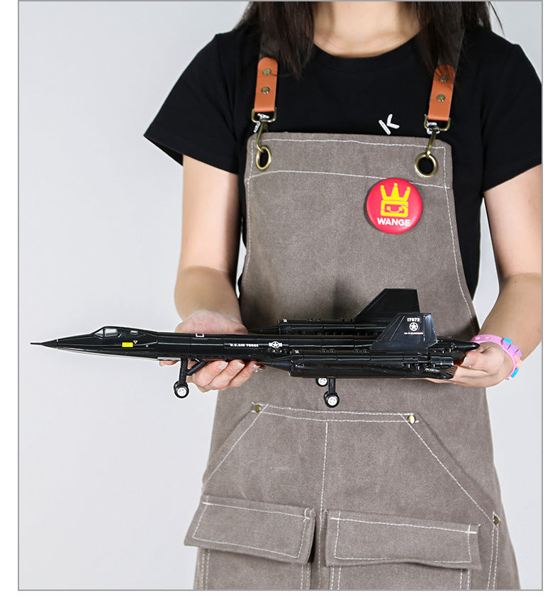 SR-71 Blackbird reconnaissance aircraft military model-educational toy compatible with small-particle building blocks