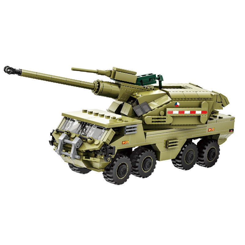 3510-3517 Compatible with small-particle building blocks military armored vehicle and tank models
