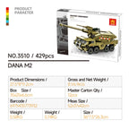 3510-3517 Compatible with small-particle building blocks military armored vehicle and tank models