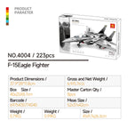 Compatible With Small-Particle Building Blocks; Military Combat Aircraft Model - SKU - OurGobricks