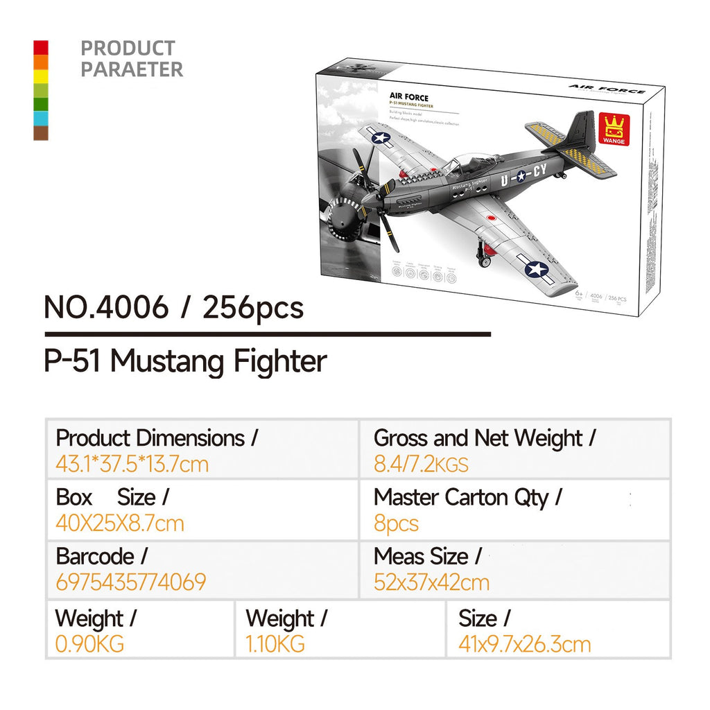 Compatible With Small-Particle Building Blocks; Military Combat Aircraft Model - SKU - OurGobricks