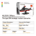 Compatible With Small-Particle Building Blocks; Destroyer And Nuclear Submarine Models - SKU - OurGobricks