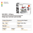 Compatible With Small-Particle Building Blocks; Destroyer And Nuclear Submarine Models - SKU - OurGobricks
