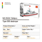 Compatible With Small-Particle Building Blocks; Destroyer And Nuclear Submarine Models - SKU - OurGobricks