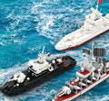 Compatible With Small-Particle Building Blocks; Destroyer And Nuclear Submarine Models - SKU - OurGobricks