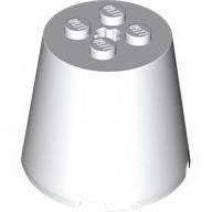 3569 Compatible Small-Particle Building Block: 4x4x3 Conical Brick With Axle Hole - 1KG.Non-Gobricks Brand.