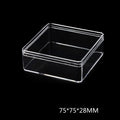 Acrylic Building Block Parts Storage Box, Transparent Lided Square Storage Box, Parts Sorting Box