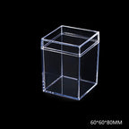 Acrylic Building Block Parts Storage Box, Transparent Lided Square Storage Box, Parts Sorting Box