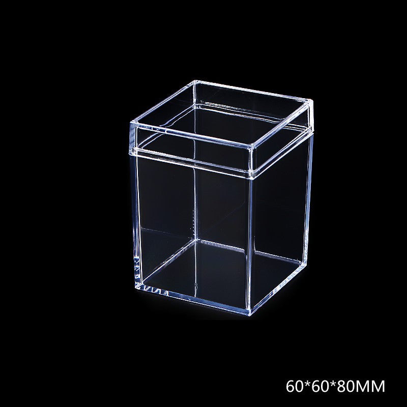 Acrylic Building Block Parts Storage Box, Transparent Lided Square Storage Box, Parts Sorting Box