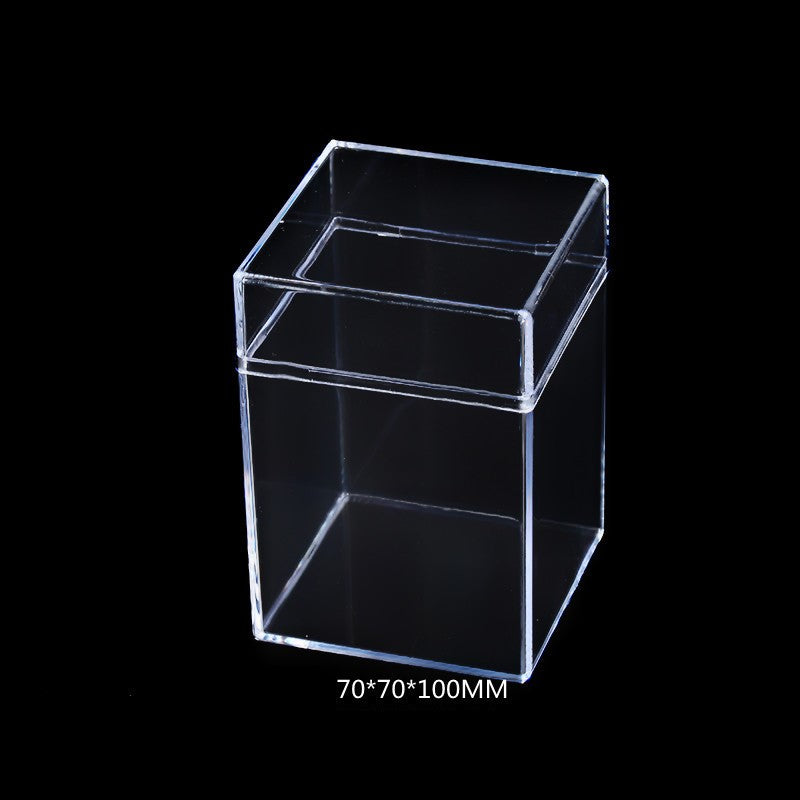 Acrylic Building Block Parts Storage Box, Transparent Lided Square Storage Box, Parts Sorting Box