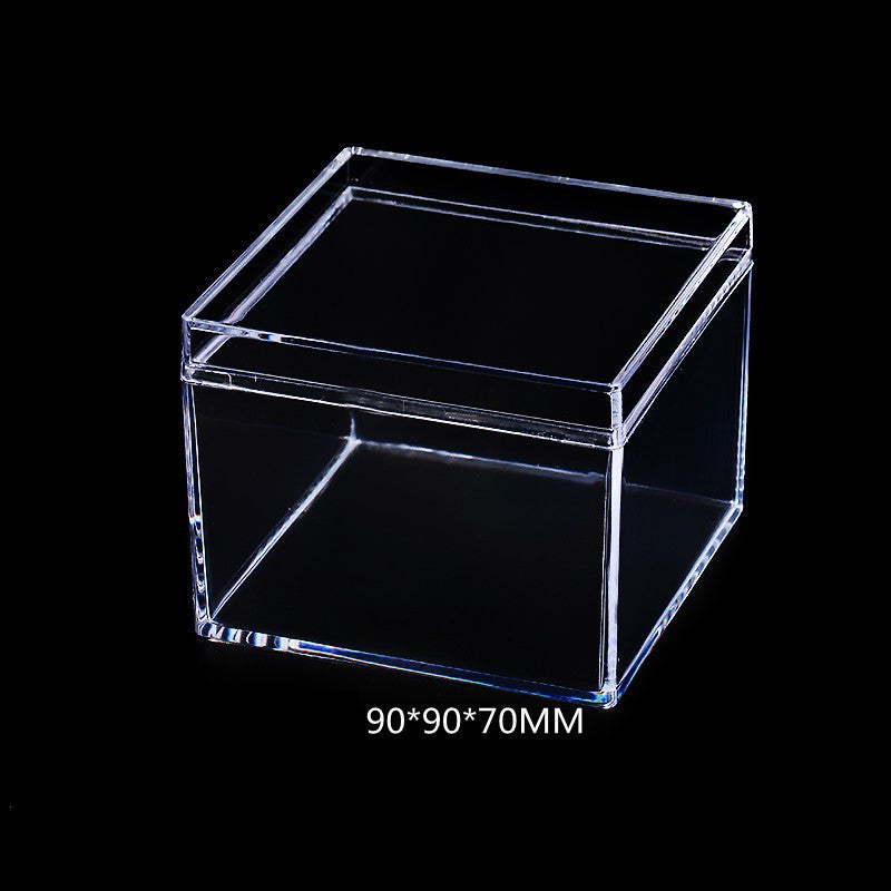 Acrylic Building Block Parts Storage Box, Transparent Lided Square Storage Box, Parts Sorting Box