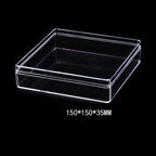 Acrylic Building Block Parts Storage Box, Transparent Lided Square Storage Box, Parts Sorting Box