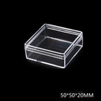 Acrylic Building Block Parts Storage Box, Transparent Lided Square Storage Box, Parts Sorting Box