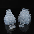 Building Block Storage Box, Rectangular Plastic Sorting Box, Rectangular Transparent Storage Box.
