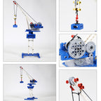 Compatible With Small-Particle Motorized Building Sets, 4-In-1 STEM Buildable Crane Toy - SKU - OurGobricks