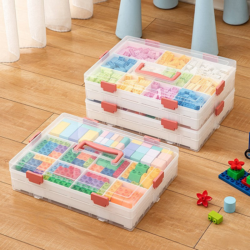 Building Block Parts Sorting Box, Transparent Sorting Container, Compartmentalized Storage Box For Small Bricks